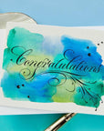 Spellbinders - Copperplate Everyday Sentiments Collection - Press Plate - Copperplate Congratulations-ScrapbookPal