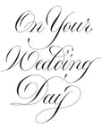 Spellbinders - Copperplate On Your Wedding Day Collection - Press Plates - Copperplate On Your Wedding Day-ScrapbookPal
