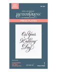 Spellbinders - Copperplate On Your Wedding Day Collection - Press Plates - Copperplate On Your Wedding Day-ScrapbookPal