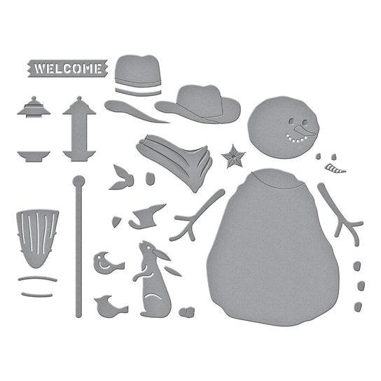 Spellbinders - Country Christmas Collection - Dies - Country Snowman-ScrapbookPal