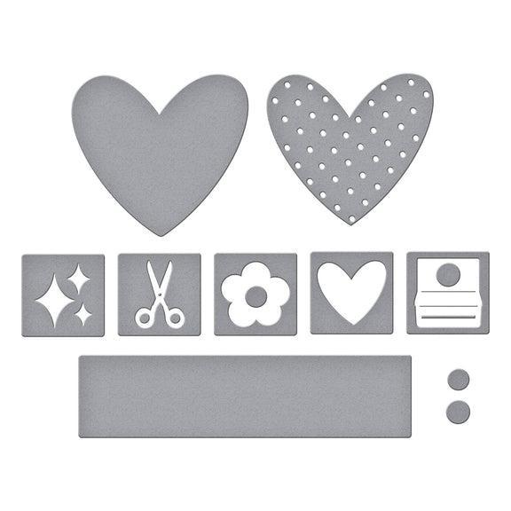 Spellbinders - Crafty Babe Collection - Dies - Labels &amp; Icons-ScrapbookPal