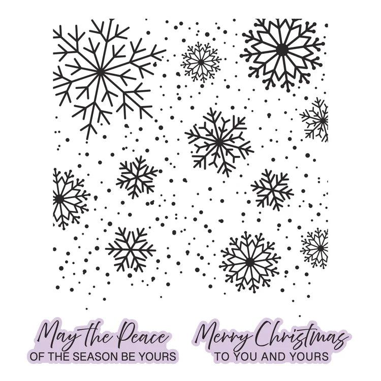 Spellbinders - Create Your Way Holiday Collection - Letterpress + Foil Plate & Dies - Winter Peace-ScrapbookPal