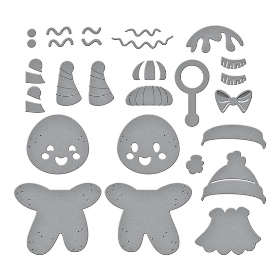 Spellbinders - Dancin' Christmas Collection - Dies - Dancin' Gingerbread-ScrapbookPal
