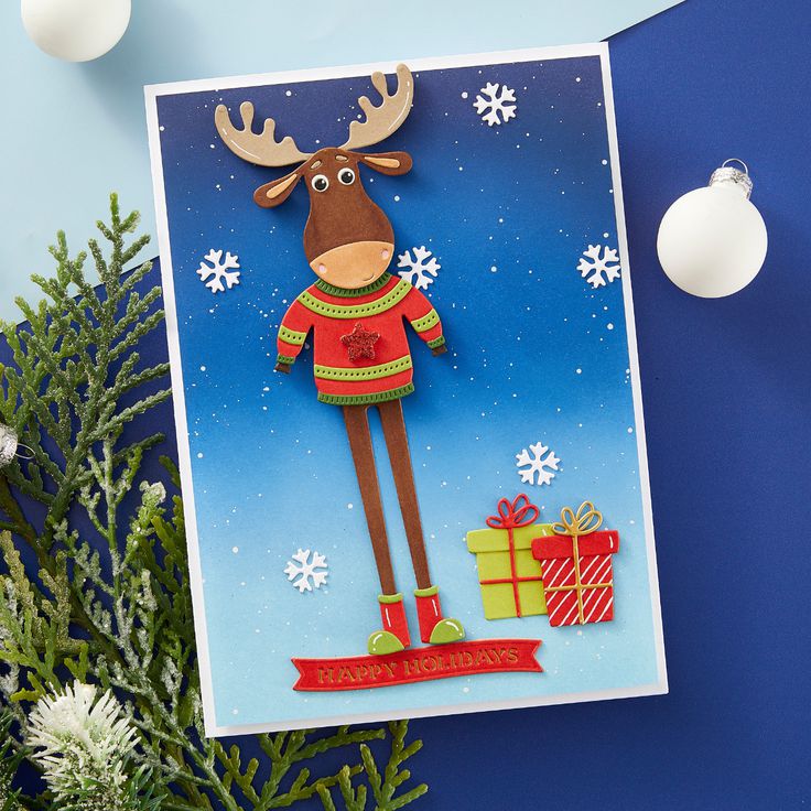 Spellbinders - Dancin' Christmas Friends Collection - Dies - Dancin' Moose Klondike-ScrapbookPal