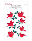 Spellbinders - Dear Santa Collection - Dimensional Stickers - Festive Birds-ScrapbookPal