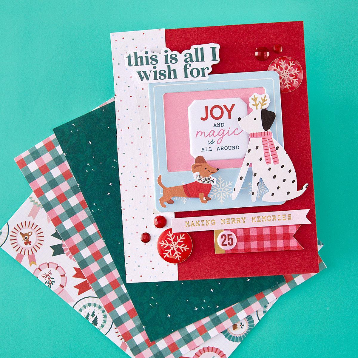 Spellbinders - Dear Santa Collection - Paper Pack - Dear Santa - 6" x 6"-ScrapbookPal