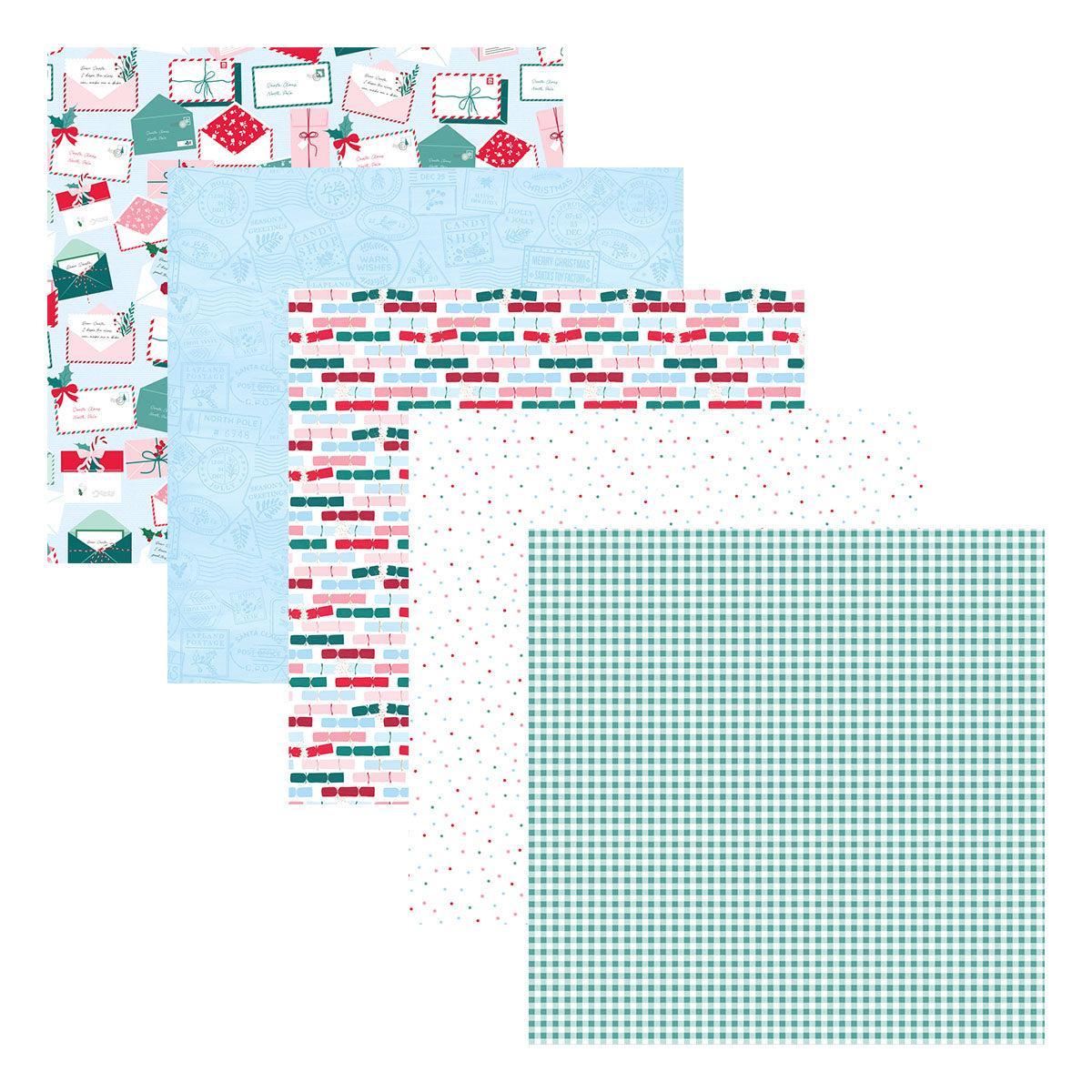 Spellbinders - Dear Santa Collection - Paper Pack - Dear Santa - 6" x 6"-ScrapbookPal