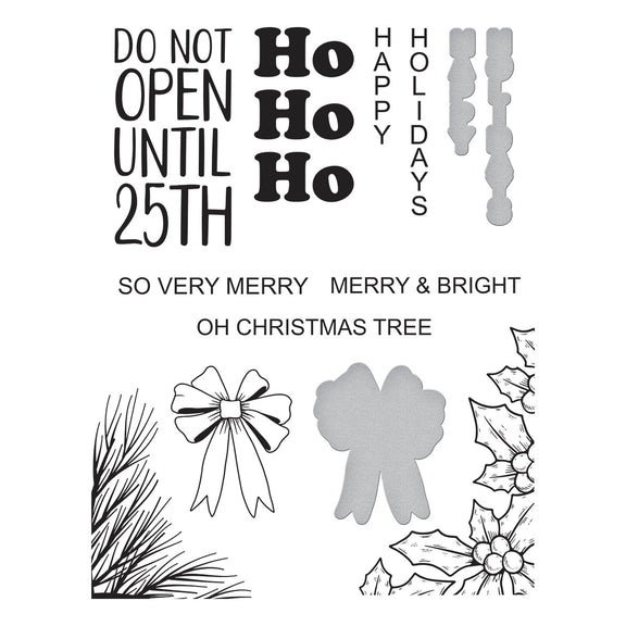 Spellbinders - Essential Holiday Collection - Press Plate &amp; Dies - Essential Tag Accessories-ScrapbookPal