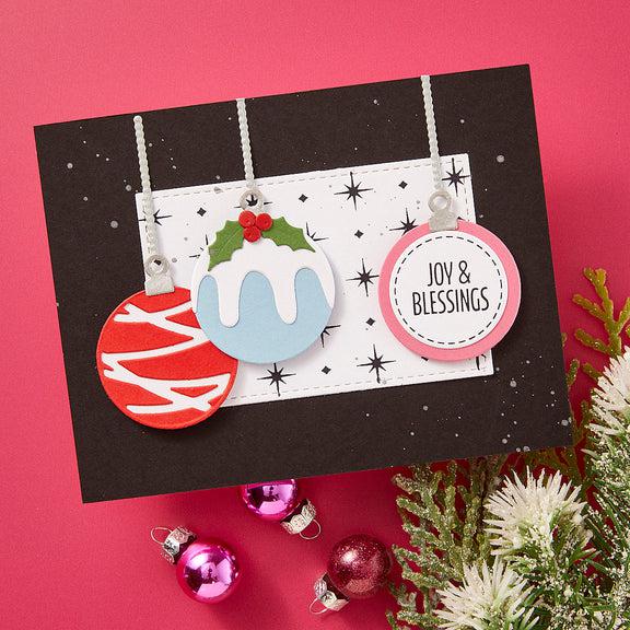 Spellbinders - Essential Holiday Collection - Press Plates - Holiday Backgrounds Panels-ScrapbookPal