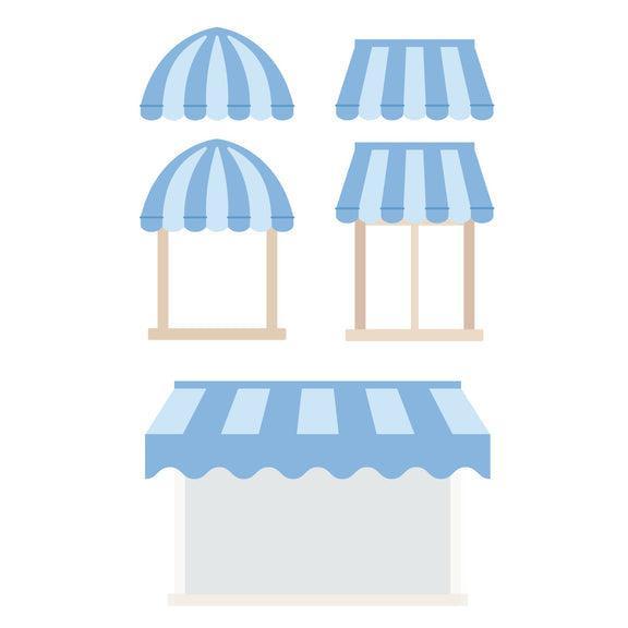 Spellbinders - Everyday City Holiday Collection - Dies - Everyday Awnings-ScrapbookPal