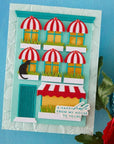 Spellbinders - Everyday City Holiday Collection - Letterpress + Foil Plate & Cut - Welcome Home Sentiments-ScrapbookPal