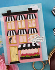 Spellbinders - Everyday City Holiday Collection - Letterpress + Foil Plate & Cut - Welcome Home Sentiments-ScrapbookPal