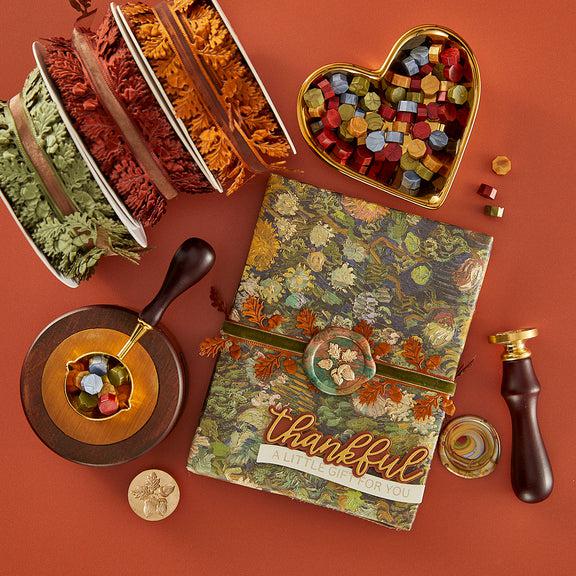 Spellbinders - Falling Leaves Collection - 3D Wax Seal Stamp - Acorn Trio-ScrapbookPal