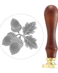 Spellbinders - Falling Leaves Collection - 3D Wax Seal Stamp - Acorn Trio-ScrapbookPal