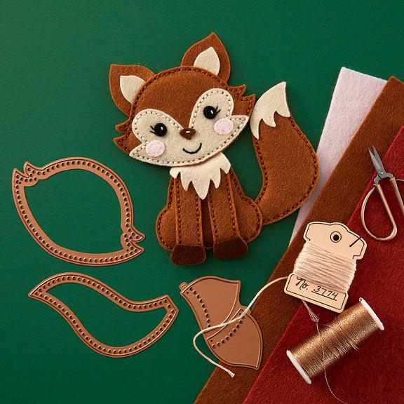 Spellbinders - Felt Stitch &amp; Create Collection - Dies - Felt Forest Fox-ScrapbookPal