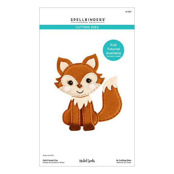 Spellbinders - Felt Stitch &amp; Create Collection - Dies - Felt Forest Fox-ScrapbookPal