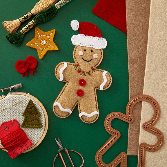 Spellbinders - Felt Stitch &amp; Create Collection - Dies - Felt Gingerbread Boy &amp; Girl-ScrapbookPal
