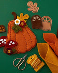Spellbinders - Felt Stitch & Create Collection - Dies - Felt Pumpkin Lane House-ScrapbookPal
