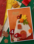 Spellbinders - Felt Stitch & Create Collection - Dies - Felt Pumpkin Lane House-ScrapbookPal