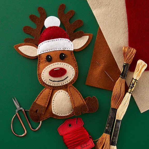 Spellbinders - Felt Stitch &amp; Create Collection - Dies - Felt Reindeer-ScrapbookPal