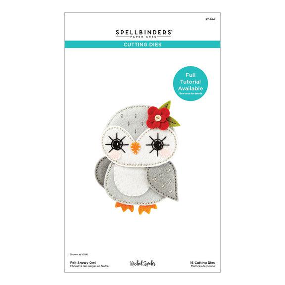 Spellbinders - Felt Stitch &amp; Create Collection - Dies - Felt Snowy Owl-ScrapbookPal