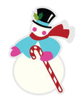 Spellbinders - Festive Felt Christmas Collection - Dies - Festive Snowman-ScrapbookPal