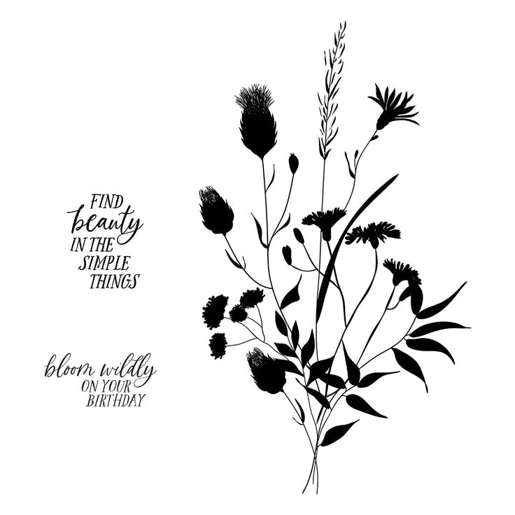 Spellbinders - Field Notes Collection - Press Plates - Bloom Wildly-ScrapbookPal