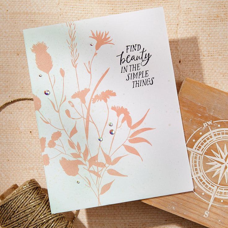 Spellbinders - Field Notes Collection - Press Plates - Bloom Wildly-ScrapbookPal