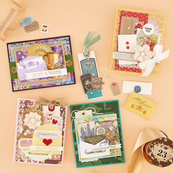 Spellbinders - Flea Market Finds Collection - Clear Stamps - Sign Here-ScrapbookPal