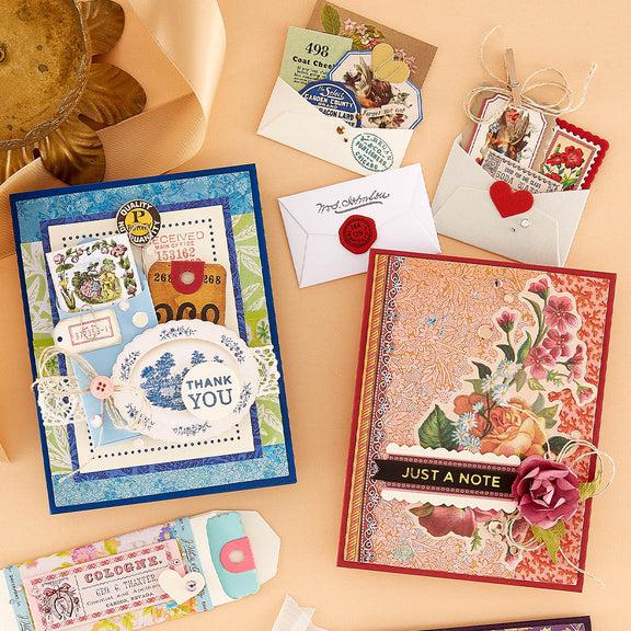 Spellbinders - Flea Market Finds Collection - Clear Stamps - Sign Here-ScrapbookPal