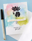 Spellbinders - Florals Through the Year Collection - Press Plates - July Water Lily-ScrapbookPal