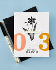 Spellbinders - Florals Through the Year Collection - Press Plates - March Daffodil-ScrapbookPal