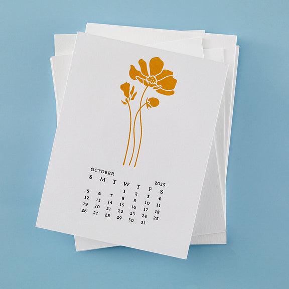 Spellbinders - Florals Through the Year Collection - Press Plates - October Cosmos-ScrapbookPal