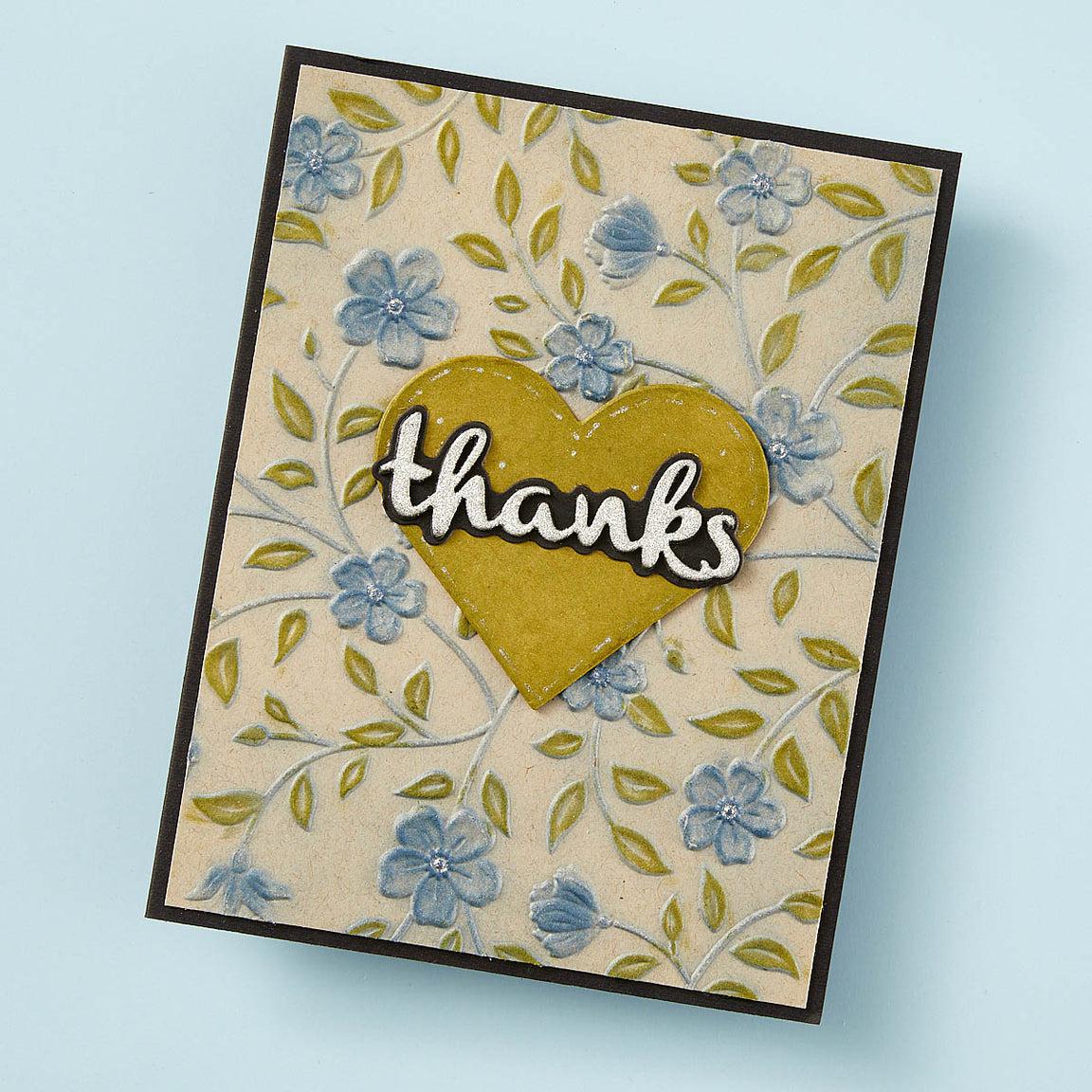 Spellbinders - From the Garden Collection - 3D Embossing Folder - Flowers &amp; Foliage-ScrapbookPal