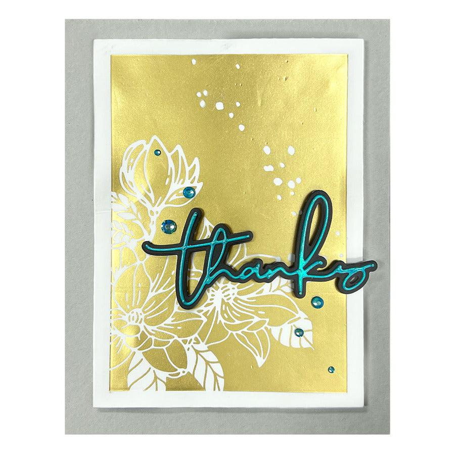 Spellbinders - Glimmer Essentials Solid Shapes Collection - Glimmer Hot Foil Plate - Essential Glimmer Solid Rectangle-ScrapbookPal