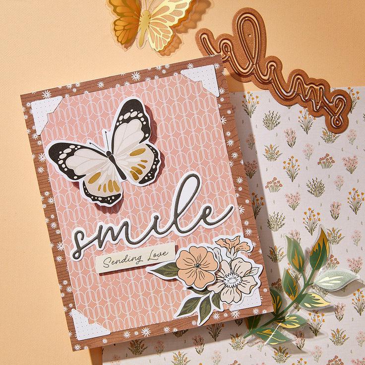 Spellbinders - Golden Afternoon Collection - Press Plates &amp; Dies - Cherish This-ScrapbookPal