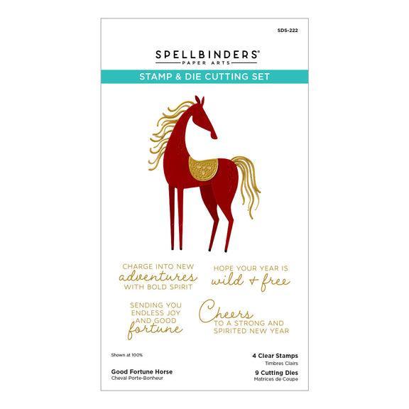 Spellbinders - Good Fortune Horse Collection - Dies - Good Fortune Horse-ScrapbookPal