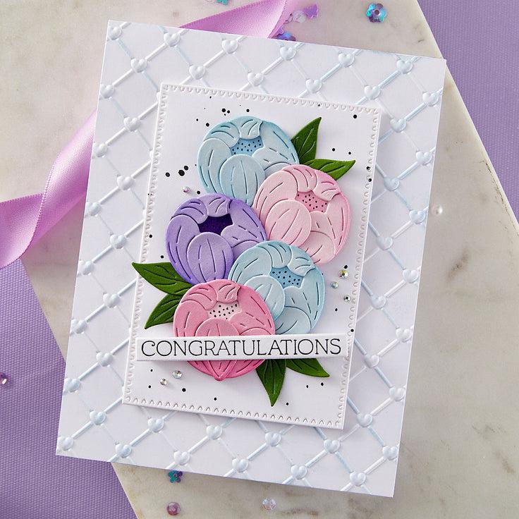 Spellbinders - Gorgeous You Collection - 3D Embossing Folder - Cross My Heart-ScrapbookPal