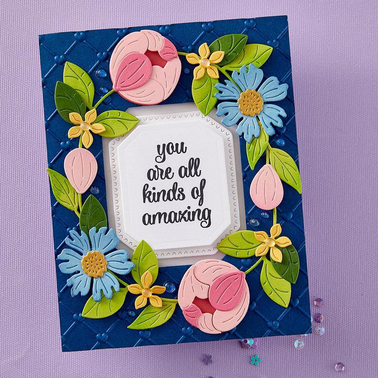 Spellbinders - Gorgeous You Collection - 3D Embossing Folder - Cross My Heart-ScrapbookPal