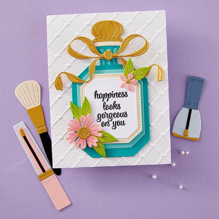Spellbinders - Gorgeous You Collection - 3D Embossing Folder - Cross My Heart-ScrapbookPal