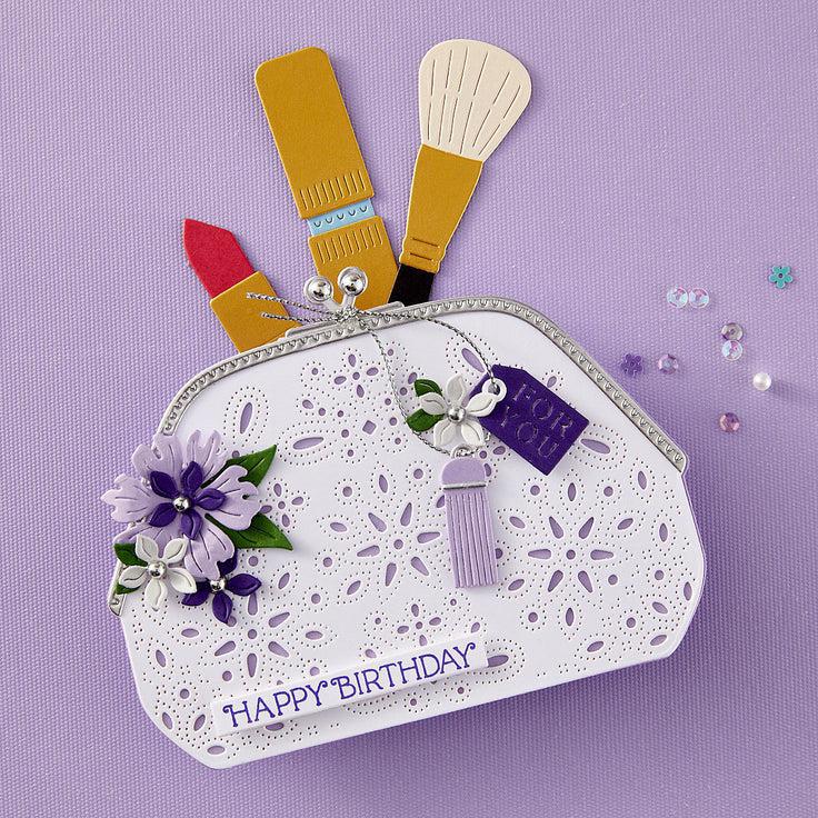 Spellbinders - Gorgeous You Collection - Dies - Gorgeous You Makeup Bag-ScrapbookPal