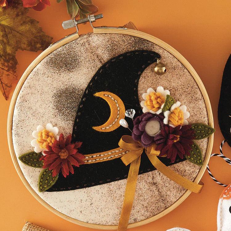 Spellbinders - Halloween Felt Stitch &amp; Create Collection - Dies - Felt Charming Witch Hat-ScrapbookPal