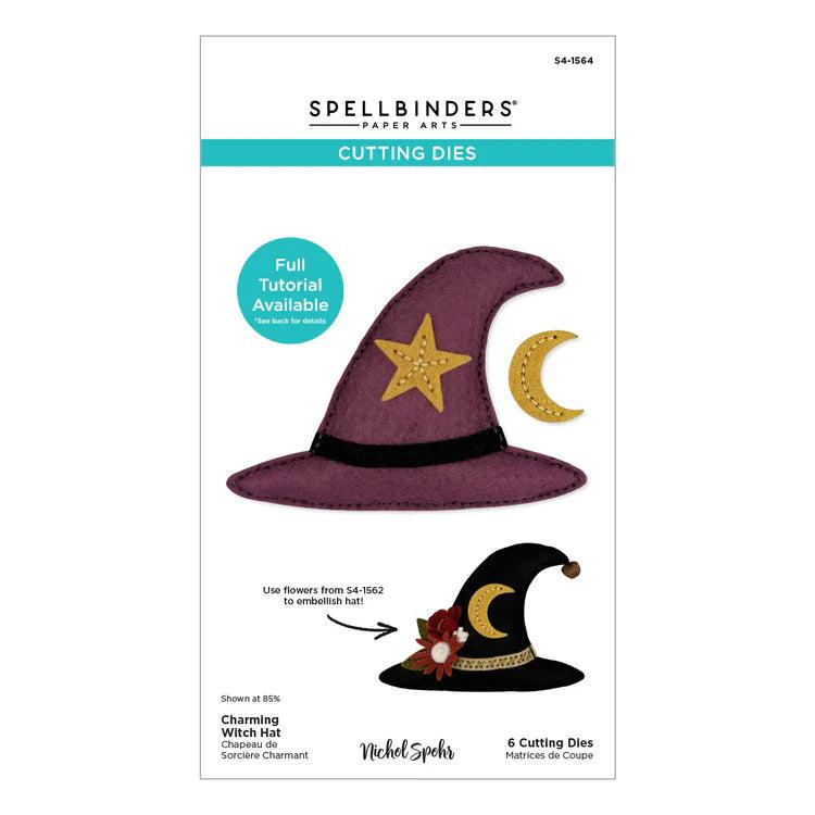 Spellbinders - Halloween Felt Stitch &amp; Create Collection - Dies - Felt Charming Witch Hat-ScrapbookPal