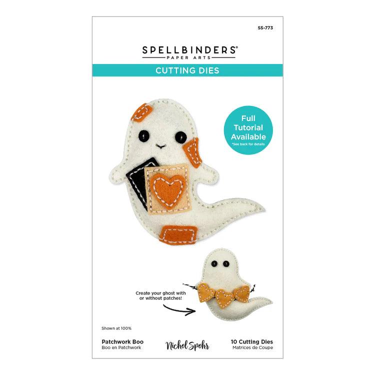 Spellbinders - Halloween Felt Stitch &amp; Create Collection - Dies - Felt Patchwork Boo-ScrapbookPal