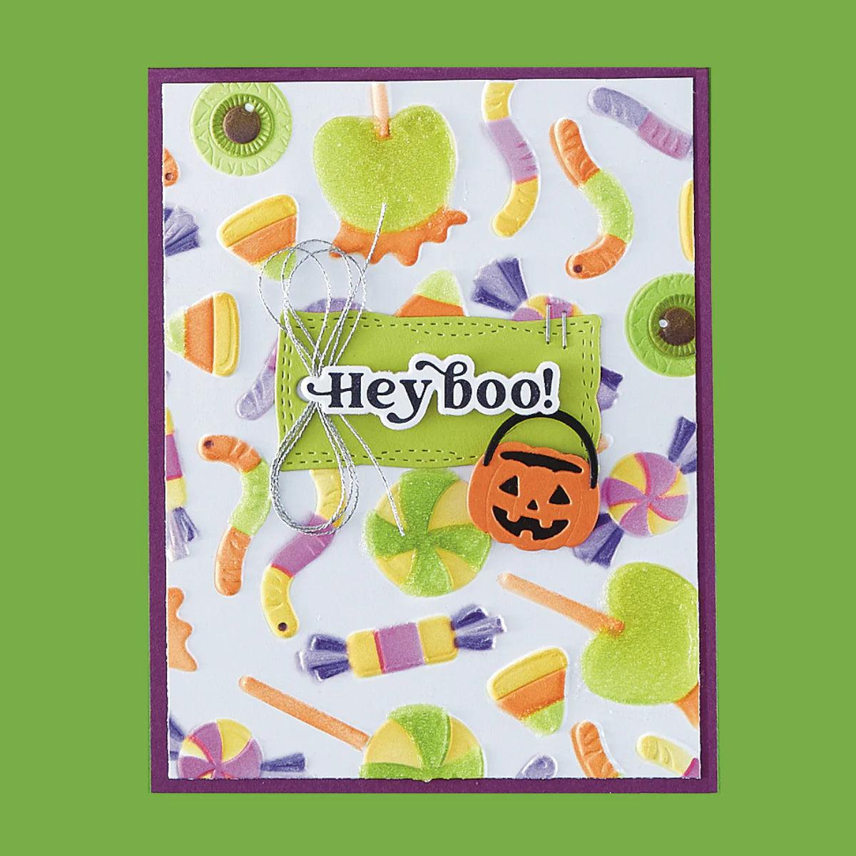 Spellbinders - Halloween Hugs Collection - 3D Embossing Folder - Trick or Treat-ScrapbookPal