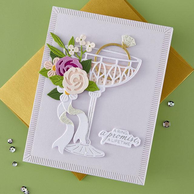 Spellbinders - Happier Hour Collection - Dies - Linear Touch Rectangles and Tag-ScrapbookPal