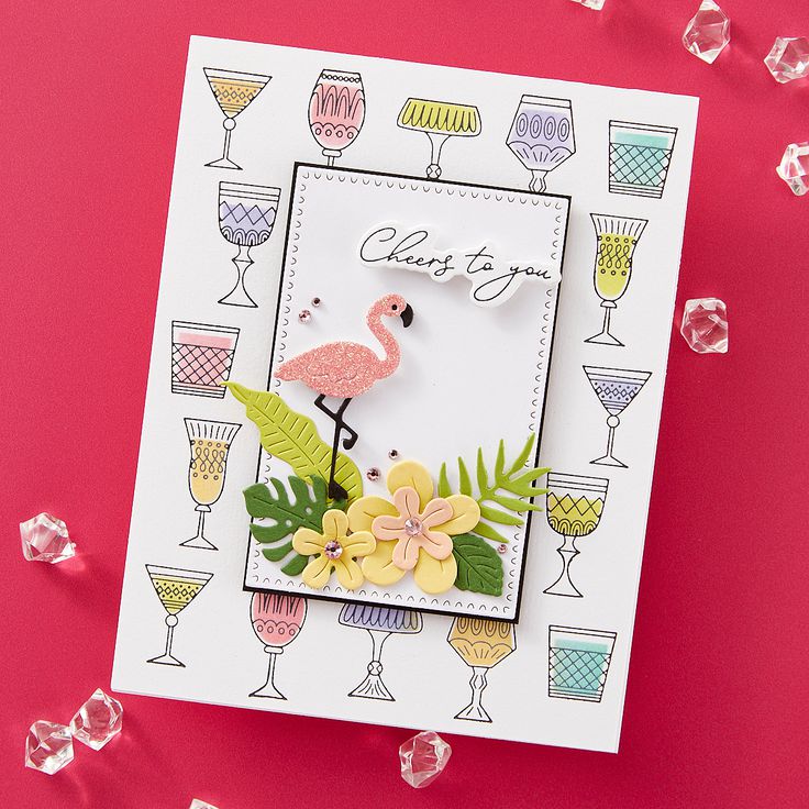 Spellbinders - Happy Hour Collection - Dies - Tropical Flair-ScrapbookPal
