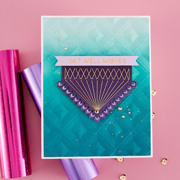 Spellbinders - Hexi-Gems Collection - Dies - Stitched Kaleidoscope Hexi-Gem-ScrapbookPal