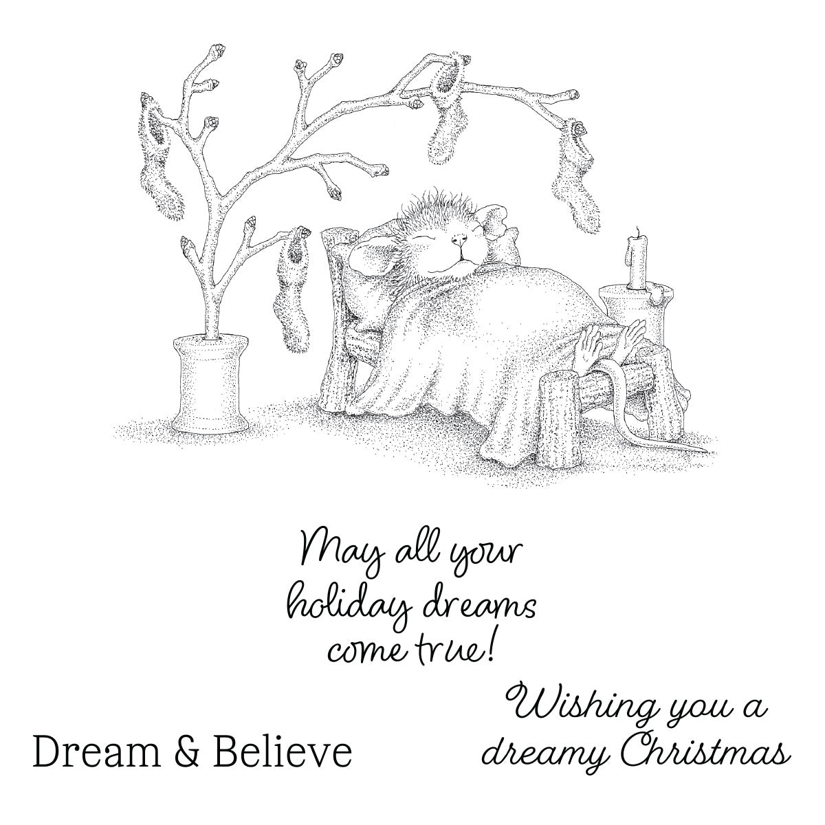 Spellbinders - Holiday Dreams Collection - Cling Stamps - Holiday Dreams-ScrapbookPal