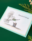 Spellbinders - Holiday Dreams Collection - Cling Stamps - Sending Peace-ScrapbookPal